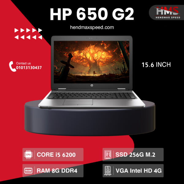 Hp proobook 650 G2 i5 6th gen 15,6 inCh Ram 8DDR 4 Hard 256 SSD